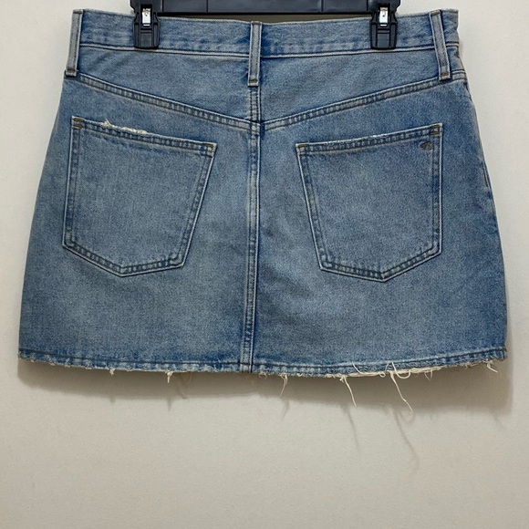NWT Madewell Rigid Denim Relaxed Mini Skirt In Northdale Wash Size 29. - Picture 4 of 7